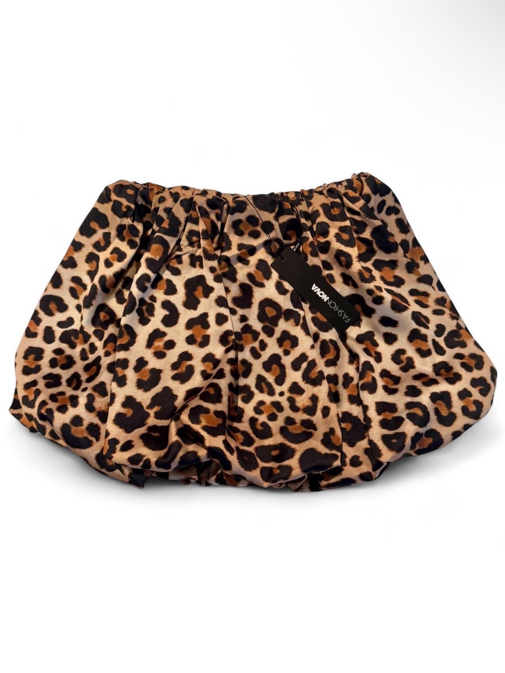 Leopard Print Bubble Skirt - Fashion Nova